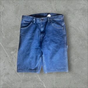 Vintage Key Denim Shorts Mens 33 Blue‎ Y2K Baggy Wide Leg Carpenter Skater Jorts